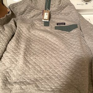 Womens Patagonia Organic Cotton Quilt Snap T Pullover